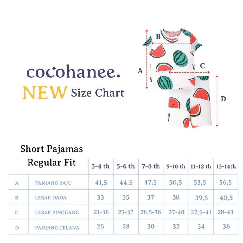 Cocohanee - Galaxy Cat Short Pajamas - Piyama Tidur Anak