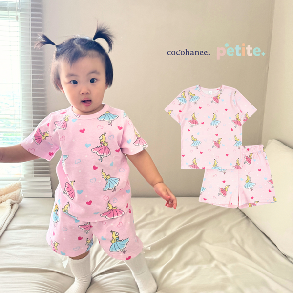 Cocohanee - Cinderelle Baby Short Pajamas - Piyama Tidur Bayi