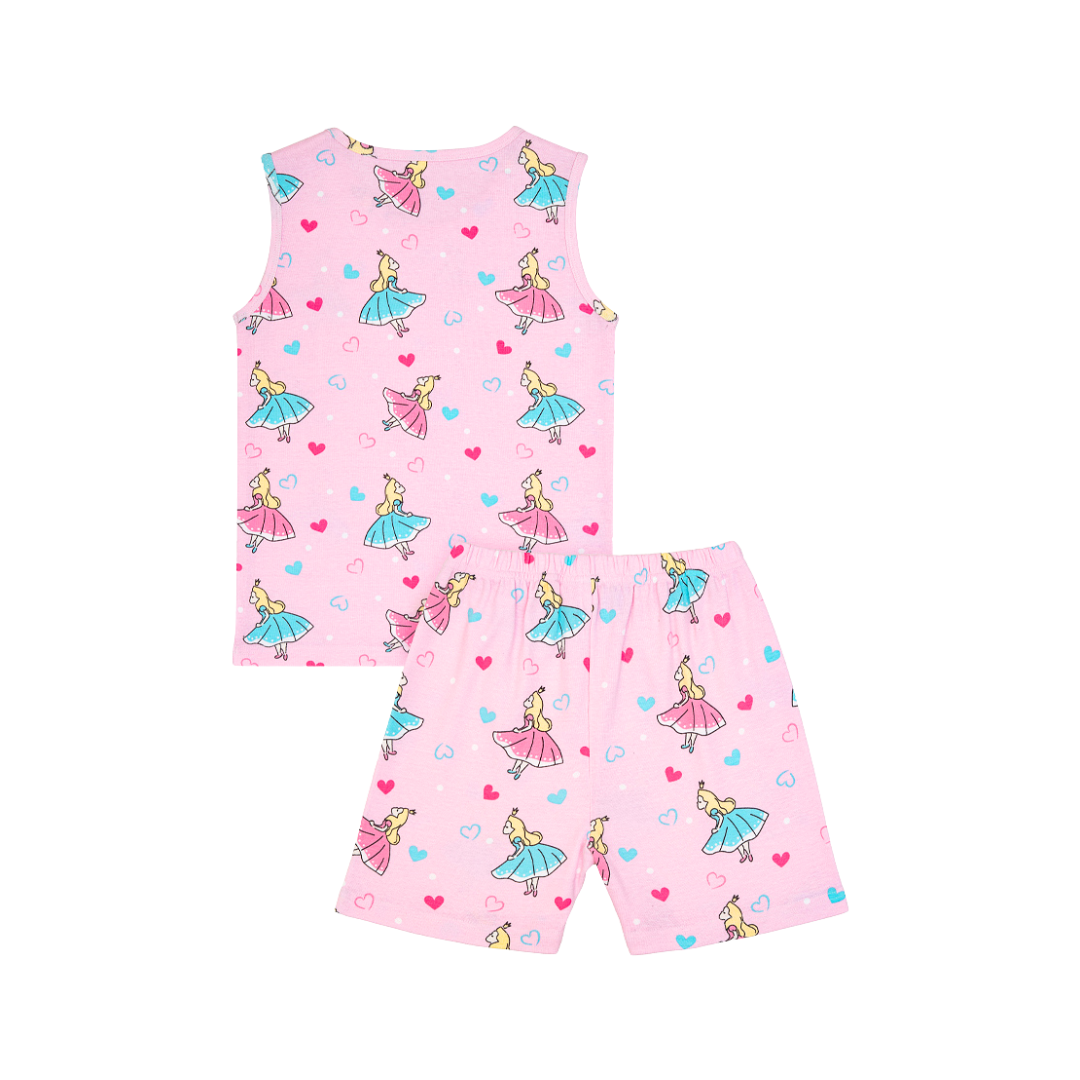 Cocohanee - Cinderelle Sleeveless Set - Setelan Anak Tanpa Lengan