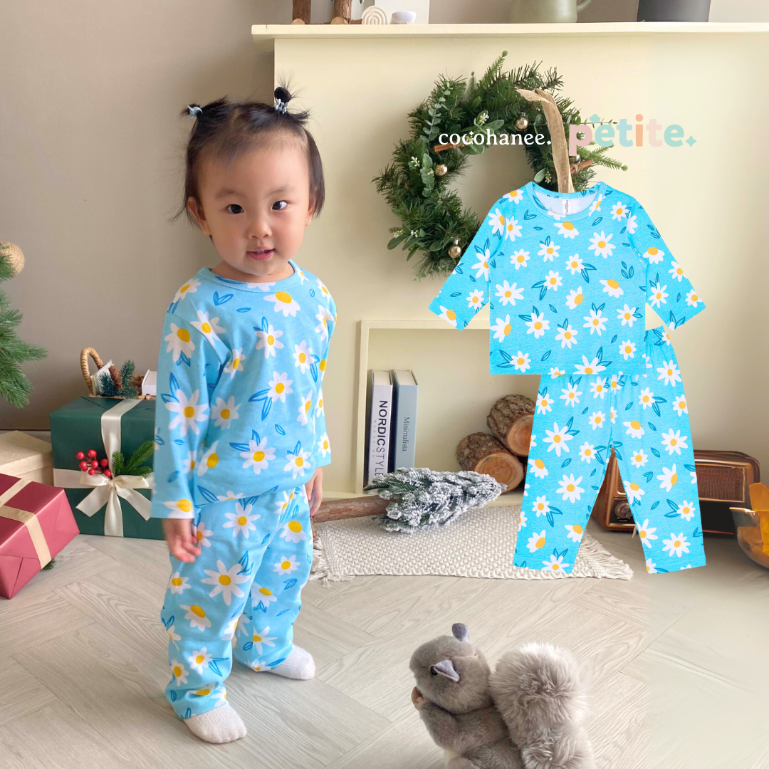 Cocohanee - Cosmos Field Baby Long Pajamas - Piyama Tidur Bayi