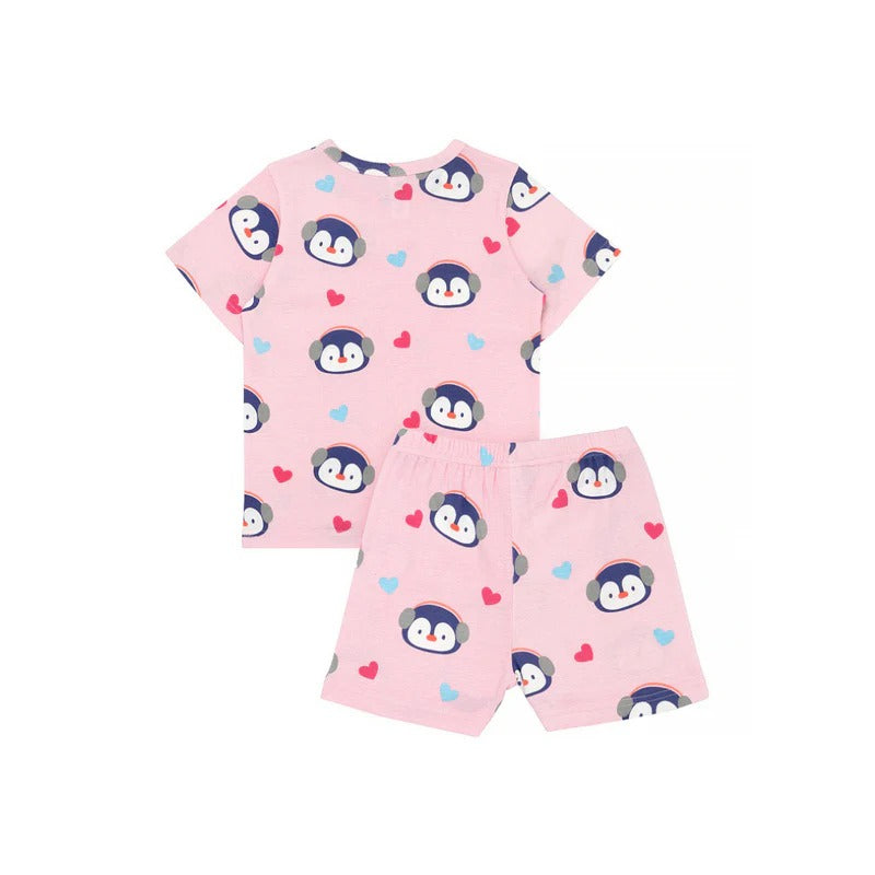 Cocohanee - Penguin in Love Baby Short Pajamas - Piyama Tidur Bayi