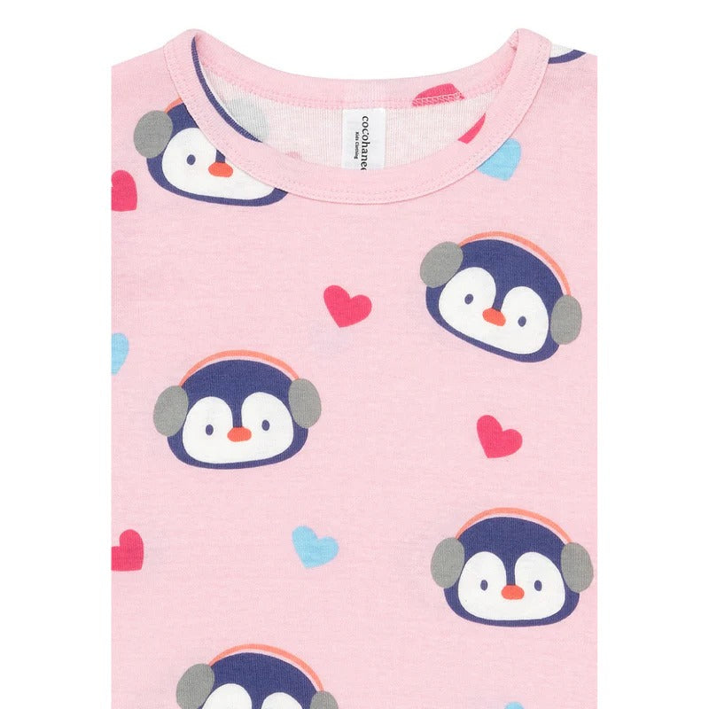 Cocohanee - Penguin in Love Baby Short Pajamas - Piyama Tidur Bayi