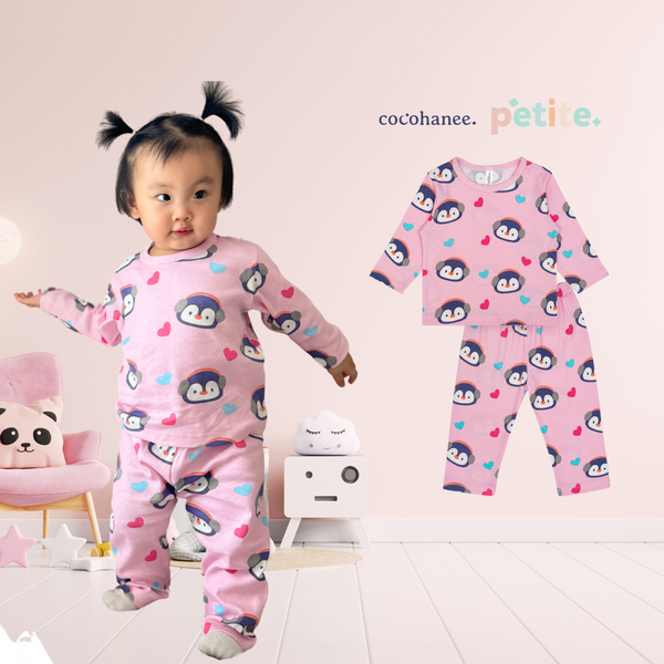 Cocohanee - Penguin in Love Baby Long Pajamas - Piyama Tidur Bayi