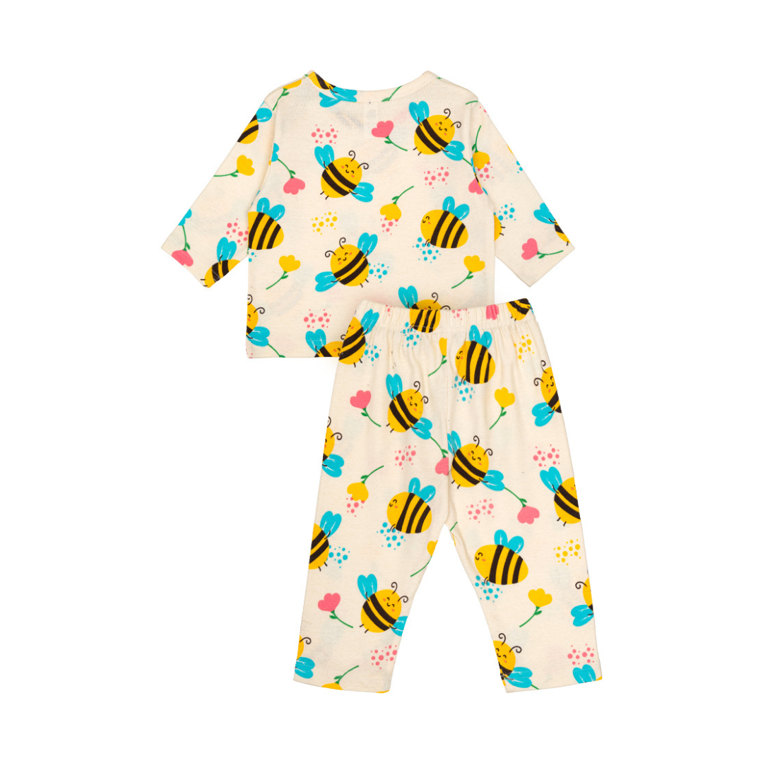 Cocohanee - Morning Bee Baby Long Pajamas - Piyama Tidur Bayi