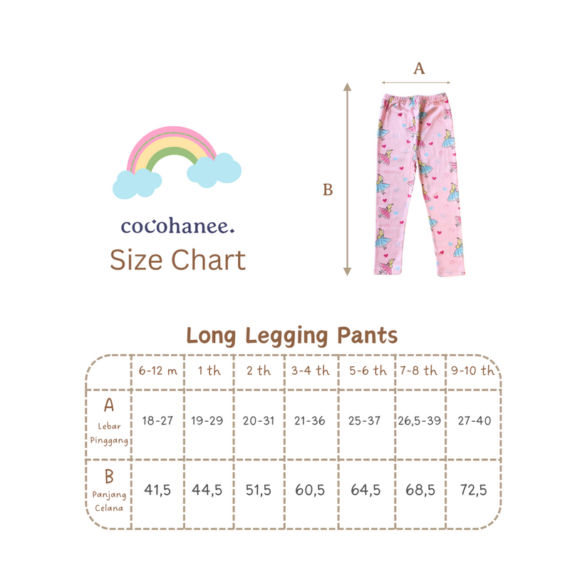 Cocohanee - Dreamland Legging Motif- Celana Legging Anak Motif