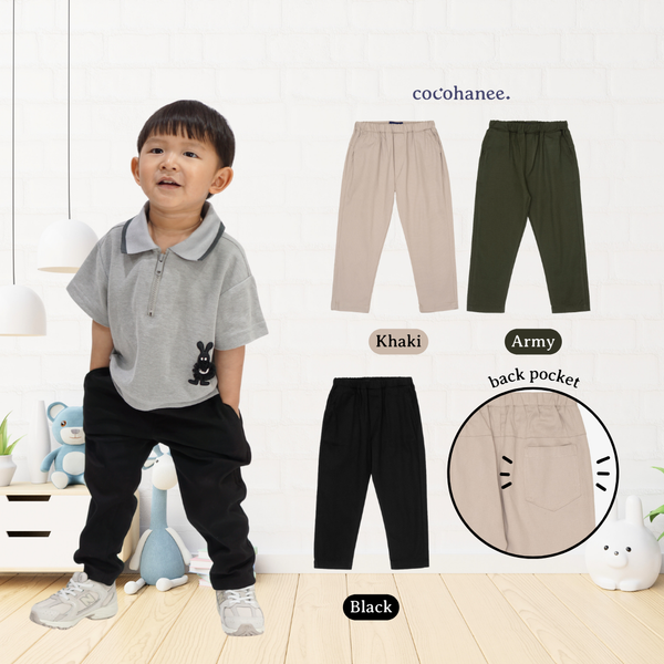 Cocohanee - Basic Chino Long Pants - Celana Panjang Chinos Anak