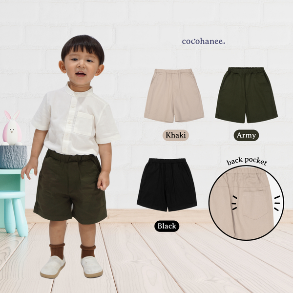 Cocohanee - Basic Chino Short Pants - Celana Pendek Chinos Anak