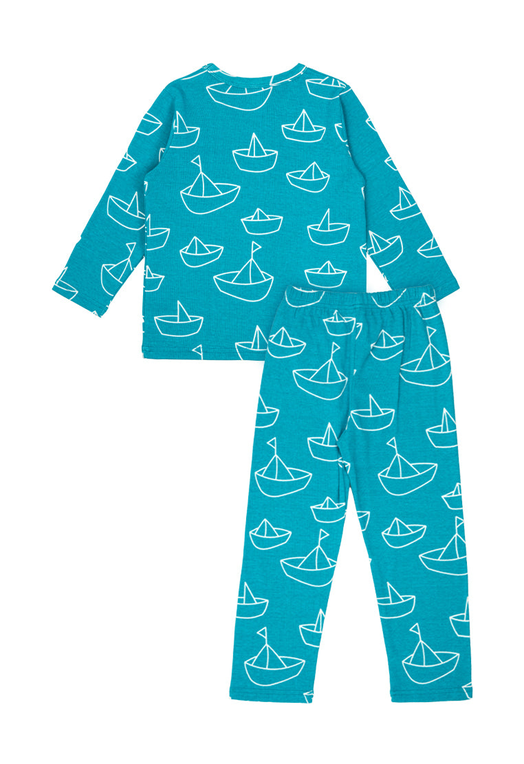 Cocohanee - Perahu Kertas Baby Long Pajamas - Piyama Tidur Bayi