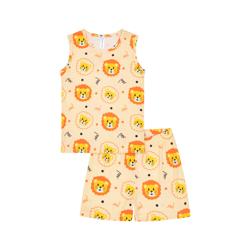 Cocohanee - Lion Sleeveless Set - Setelan Anak Tanpa Lengan