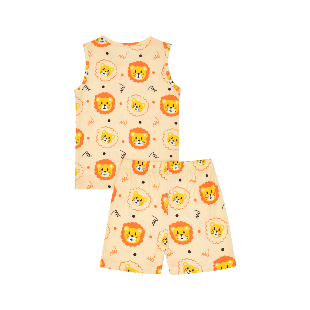 Cocohanee - Lion Sleeveless Set - Setelan Anak Tanpa Lengan