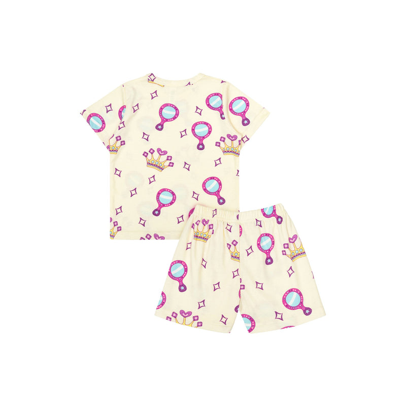 Cocohanee - Crown Princess Baby Short Pajamas - Piyama Tidur Bayi