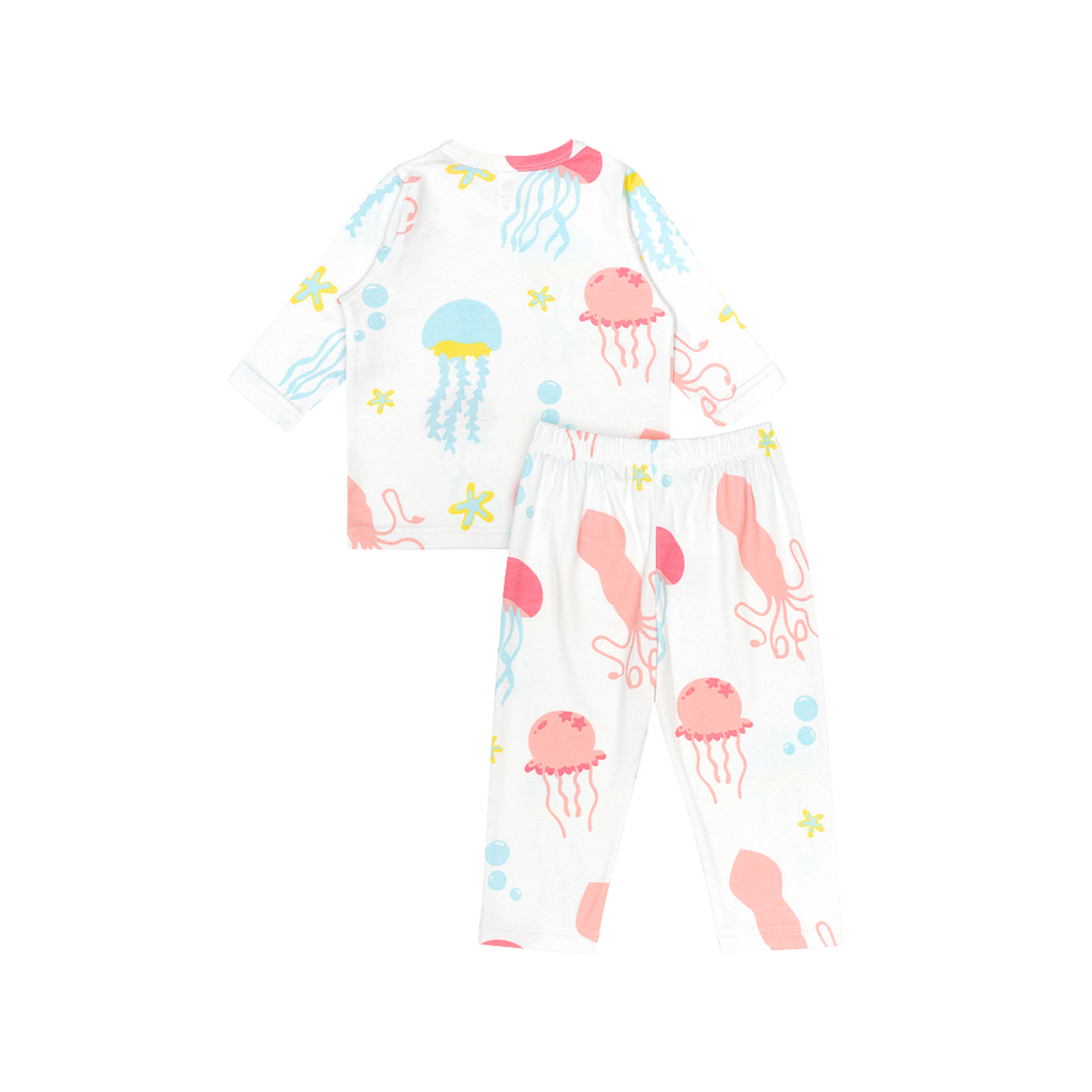 Cocohanee - Jelly Fish Baby Long Pajamas - Piyama Tidur Bayi