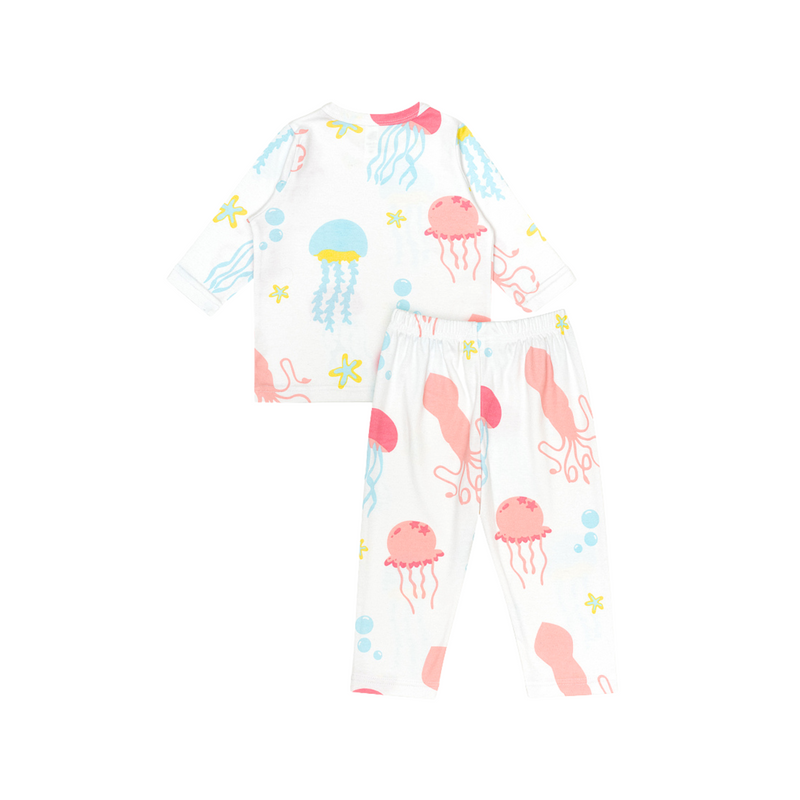 Cocohanee - Jelly Fish Baby Long Pajamas - Piyama Tidur Bayi