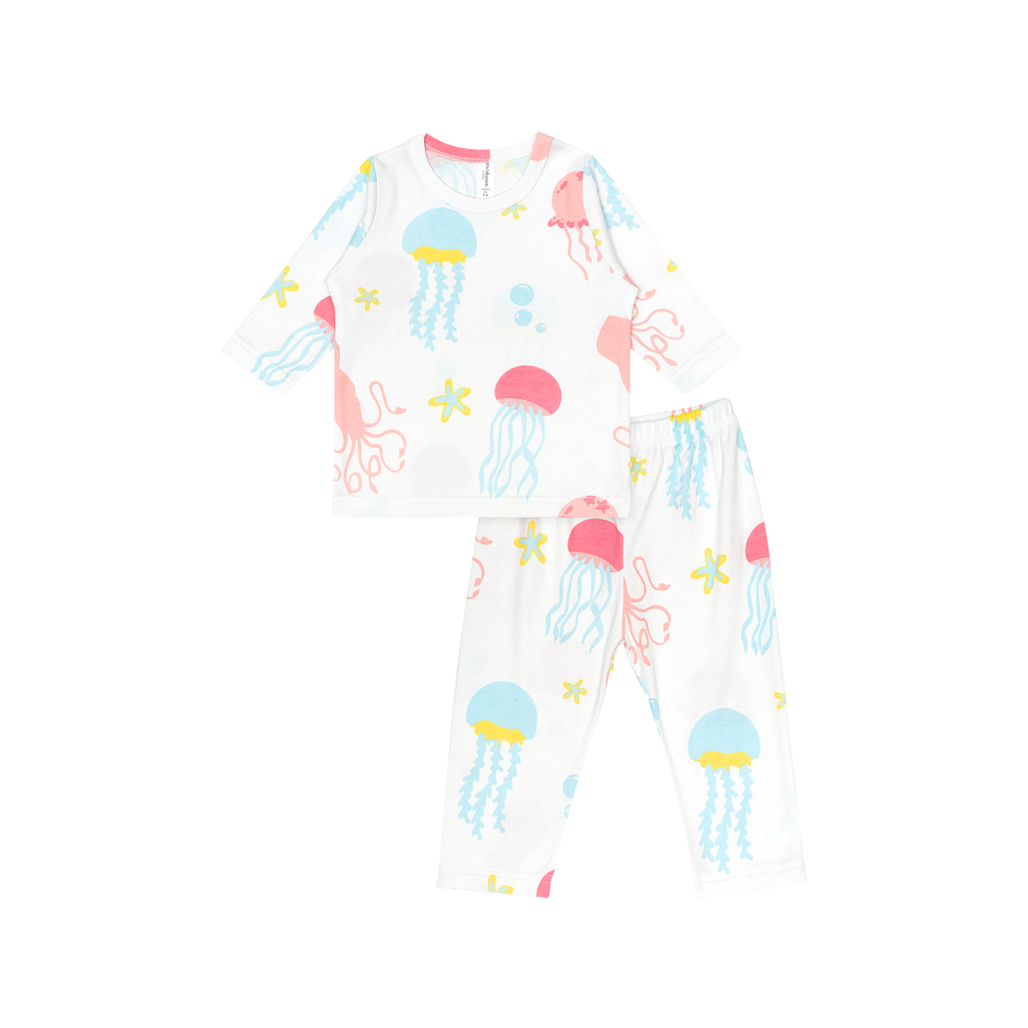 Cocohanee - Jelly Fish Baby Long Pajamas - Piyama Tidur Bayi