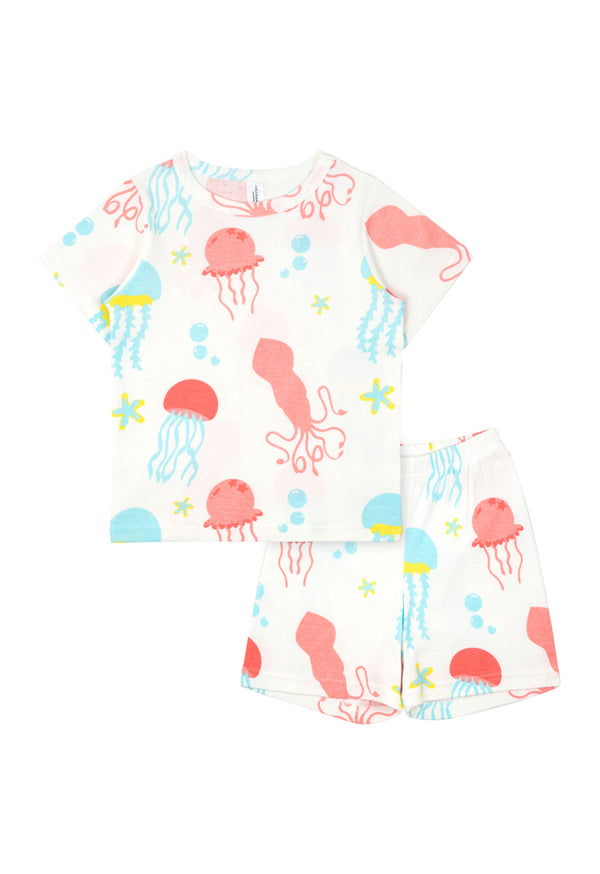 Cocohanee - Jelly Fish Baby Short Pajamas - Piyama Tidur Bayi