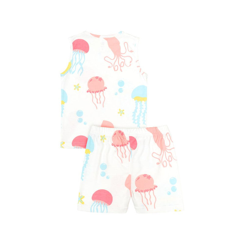 Cocohanee - Jelly Fish Sleeveless Set - Setelan Anak Tanpa Lengan