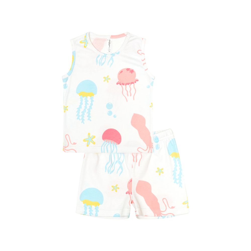 Cocohanee - Jelly Fish Sleeveless Set - Setelan Anak Tanpa Lengan