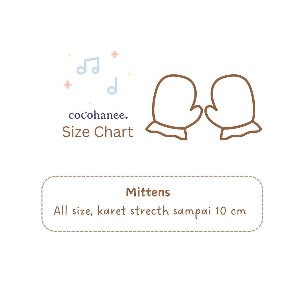 Cocohanee - Back to School Mitten & Booties Set - Sarung Tangan & Kaki Bayi