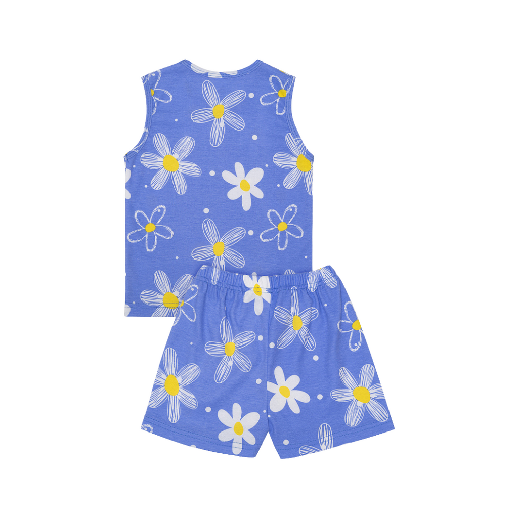 Cocohanee - Winter Daisy Sleeveless Set - Setelan Anak Tanpa Lengan