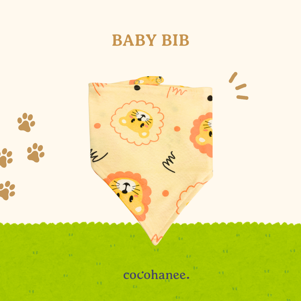 Cocohanee - Zoo ParadiseTriangle Baby Bib - Celemek Bayi Segitiga - Baby Napkin