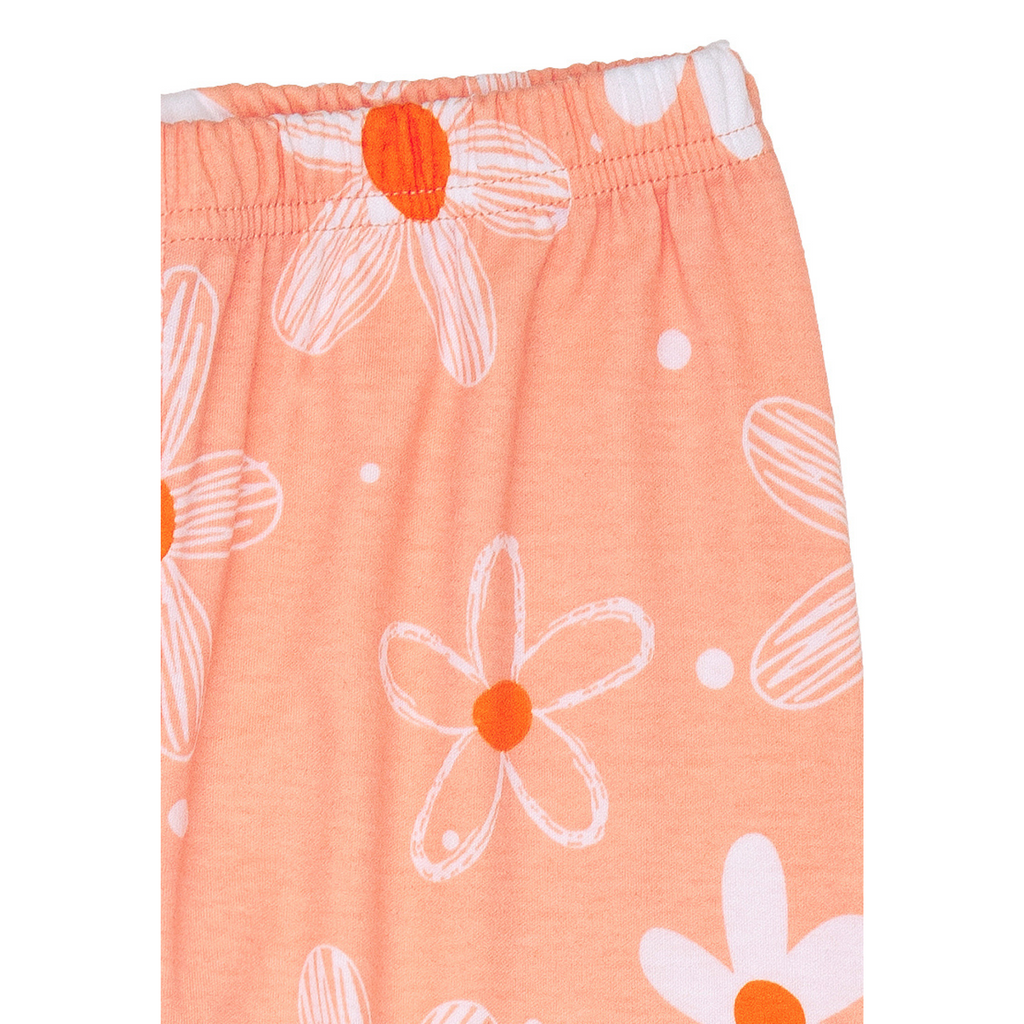 Cocohanee - Winter Daisy Shoulder Button Short Pajamas - Piyama Bayi dan Anak dengan Kancing di Bahu