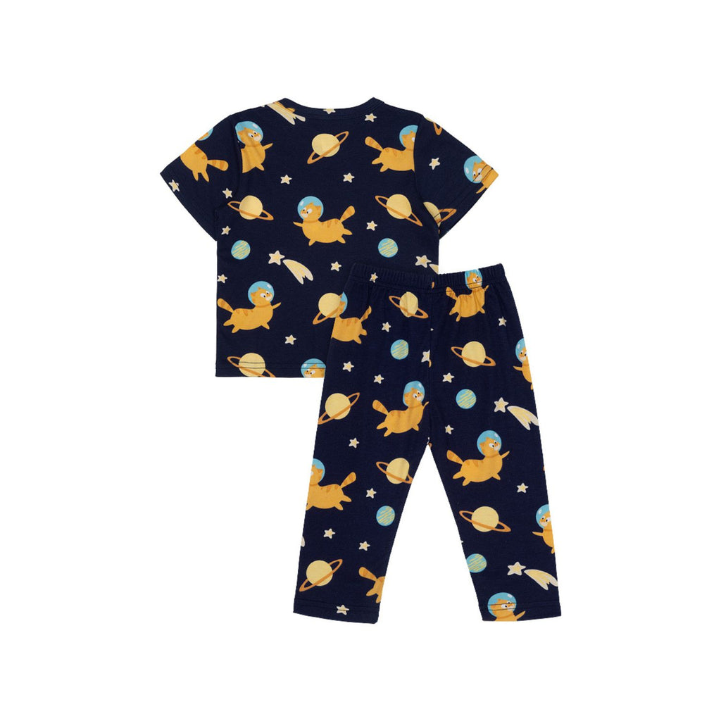 Cocohanee - Galaxy Cat Cozy Pajamas - Piyama Tidur Anak