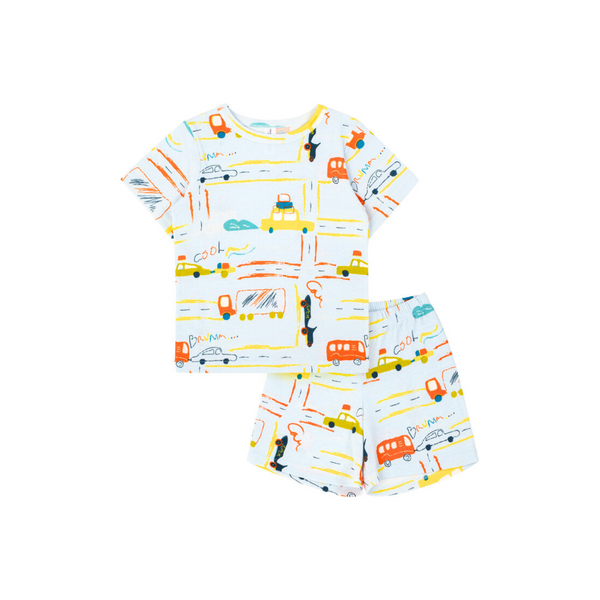 Cocohanee - Wheelscape Baby Short Pajamas - Piyama Tidur Anak