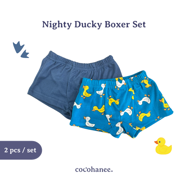 Cocohanee - Nighty Ducky Boxer Set - Celana Dalam Anak Laki-Laki