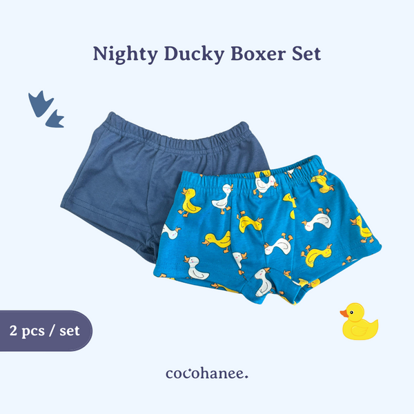 Cocohanee - Nighty Ducky Boxer Set - Celana Dalam Anak Laki-Laki