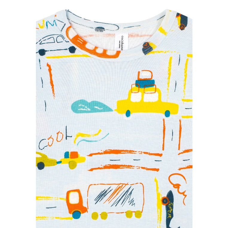 Cocohanee - Wheelscape Baby Long Pajamas - Piyama Tidur Bayi