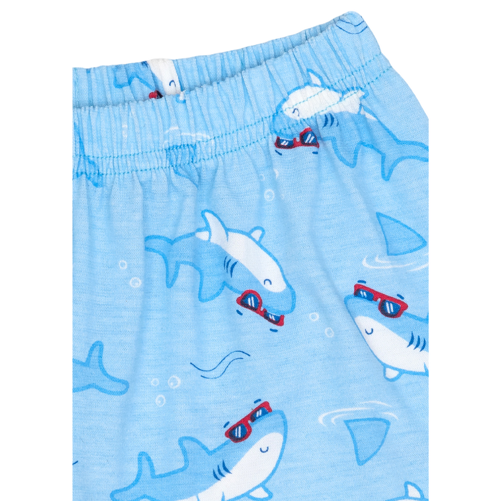 Cocohanee - Shark Wave Baby Short Pajamas - Piyama Tidur Bayi