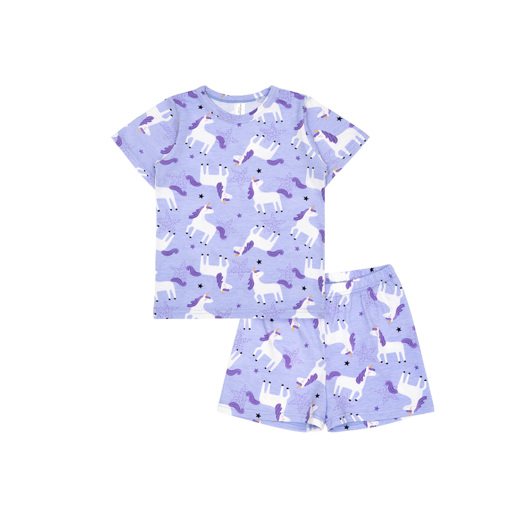 Cocohanee - Unicorn Stars Short Pajamas - Piyama Tidur Anak