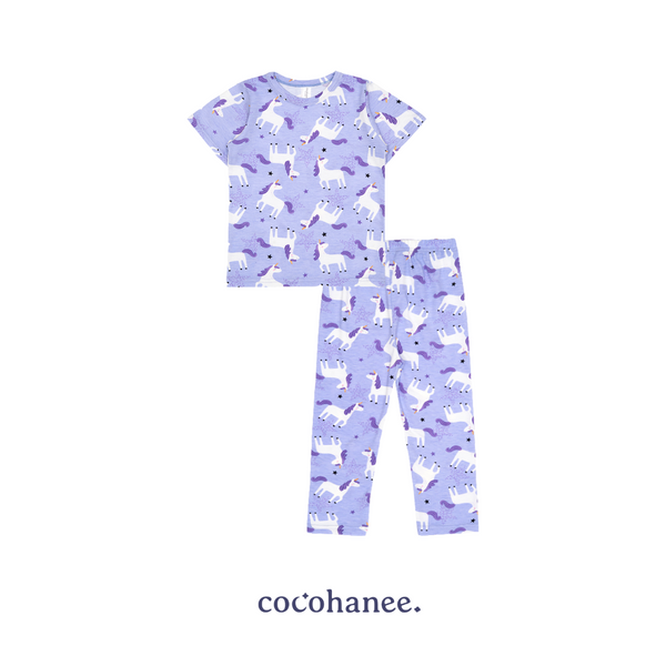 Cocohanee - Unicorn Stars Cozy Pajamas - Piyama Tidur Anak
