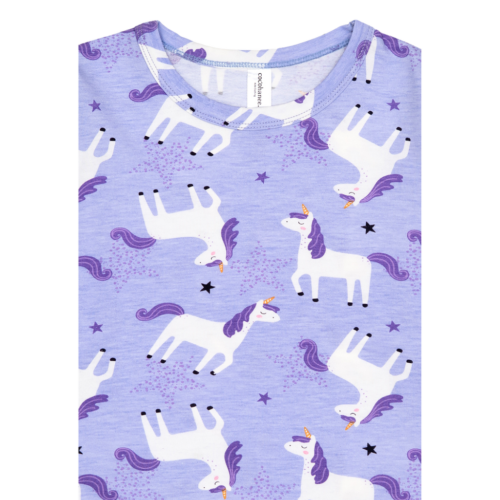 Cocohanee - Unicorn Stars Cozy Pajamas - Piyama Tidur Anak