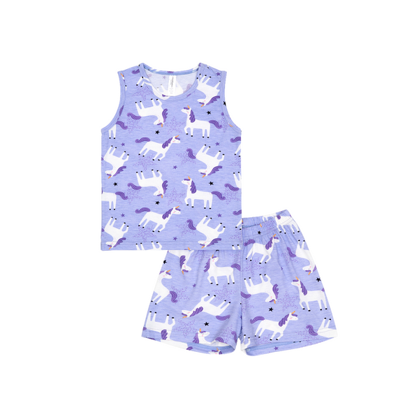 Cocohanee - Unicorn Stars Sleeveless Set - Setelan Anak Tanpa Lengan