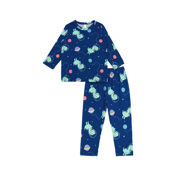 Cocohanee - Cosmic Dino Baby Long Pajamas - Piyama Tidur Bayi