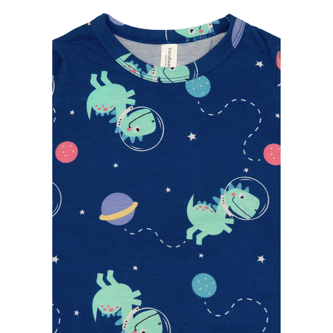 Cocohanee - Cosmic Dino Short Pajamas - Piyama Tidur Anak