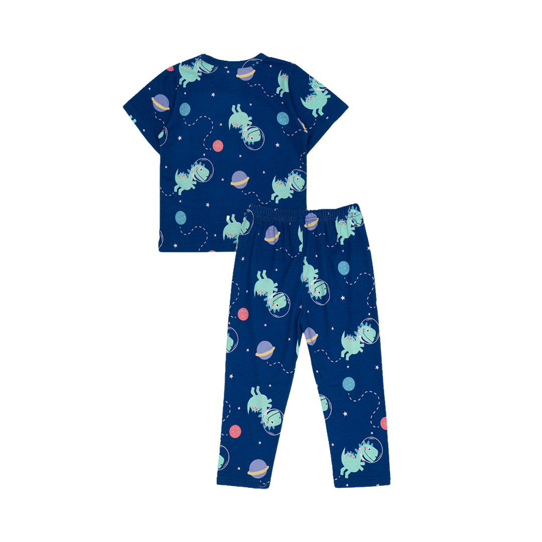 Cocohanee - Cosmic Dino Cozy Pajamas - Piyama Tidur Anak