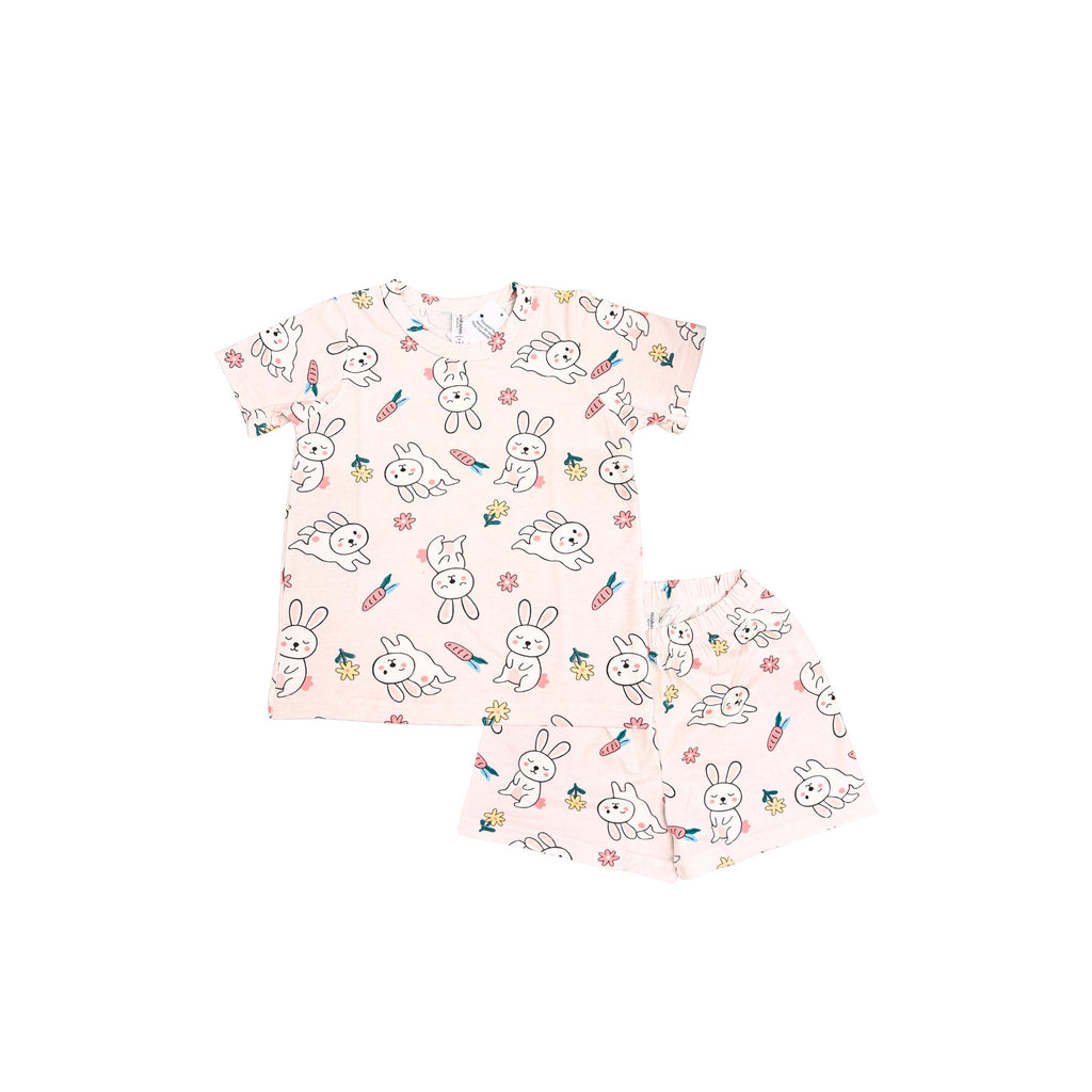 Cocohanee - Hopping Rabbit Baby Short Pajamas - Piyama Tidur Bayi