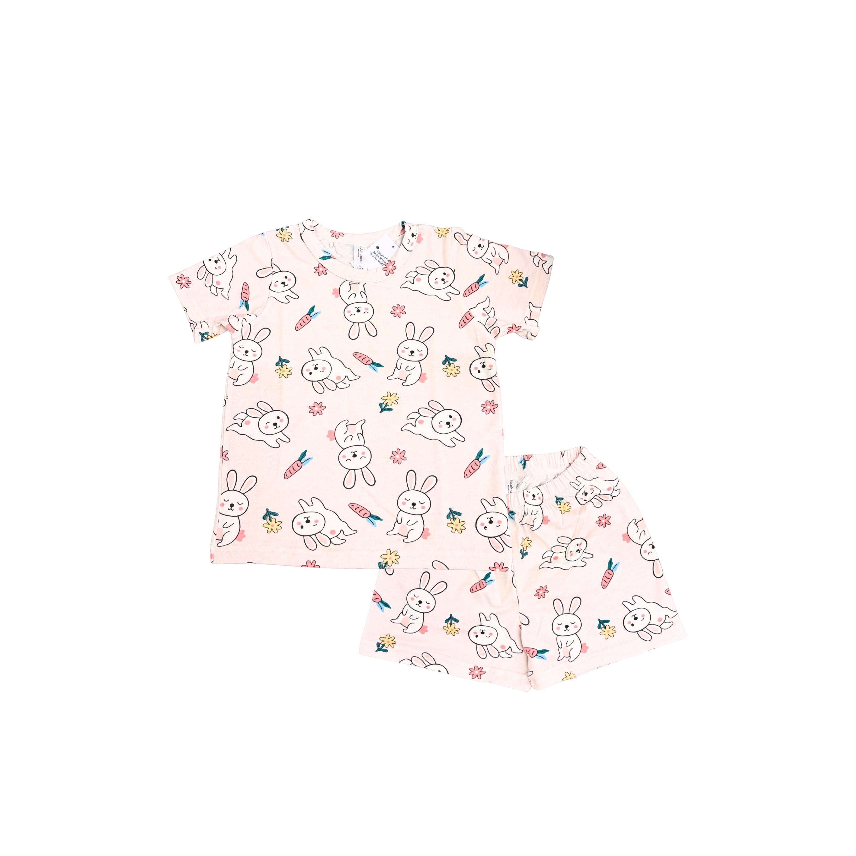 Cocohanee - Hopping Rabbit Baby Short Pajamas - Piyama Tidur Bayi