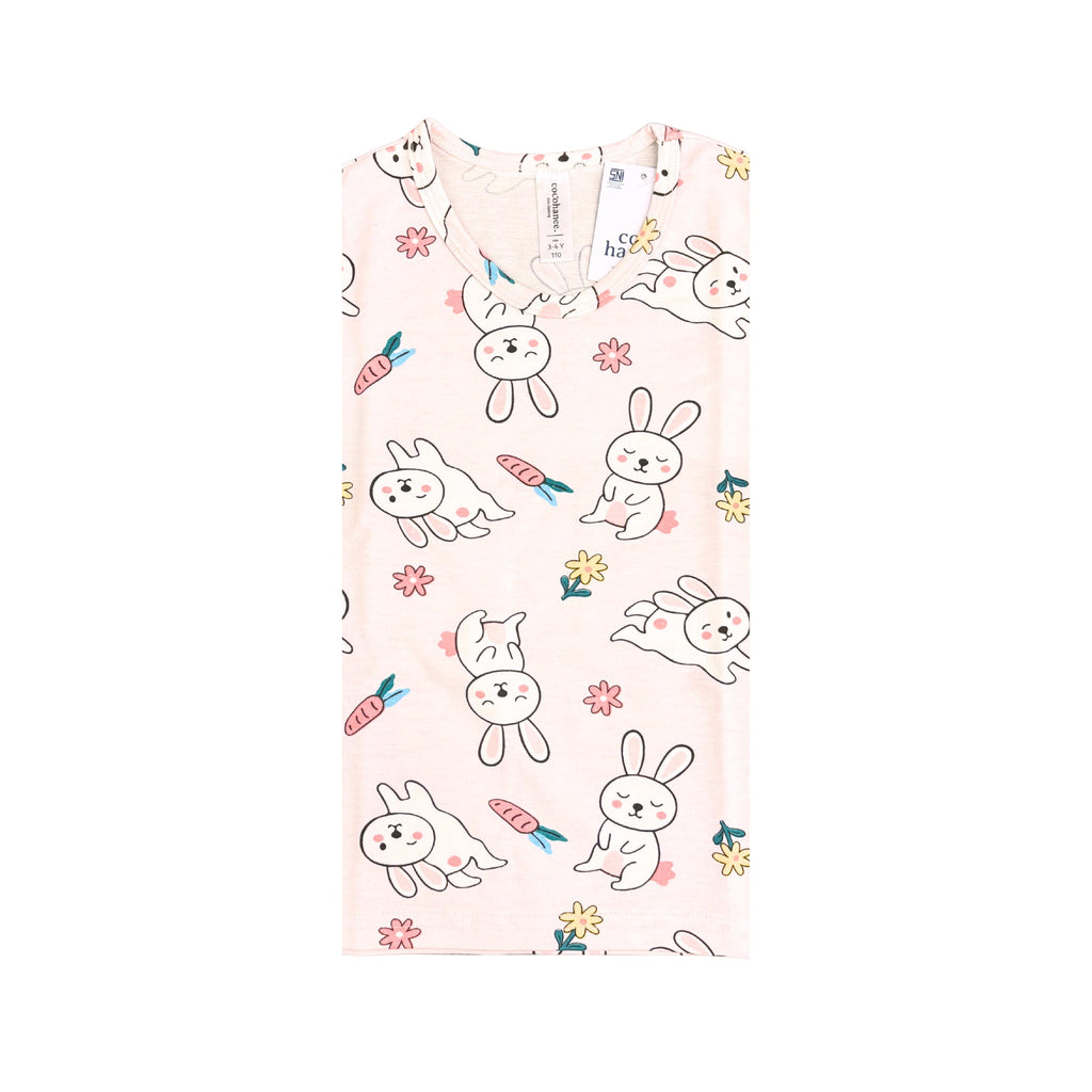 Cocohanee - Hopping Rabbit Baby Short Pajamas - Piyama Tidur Bayi