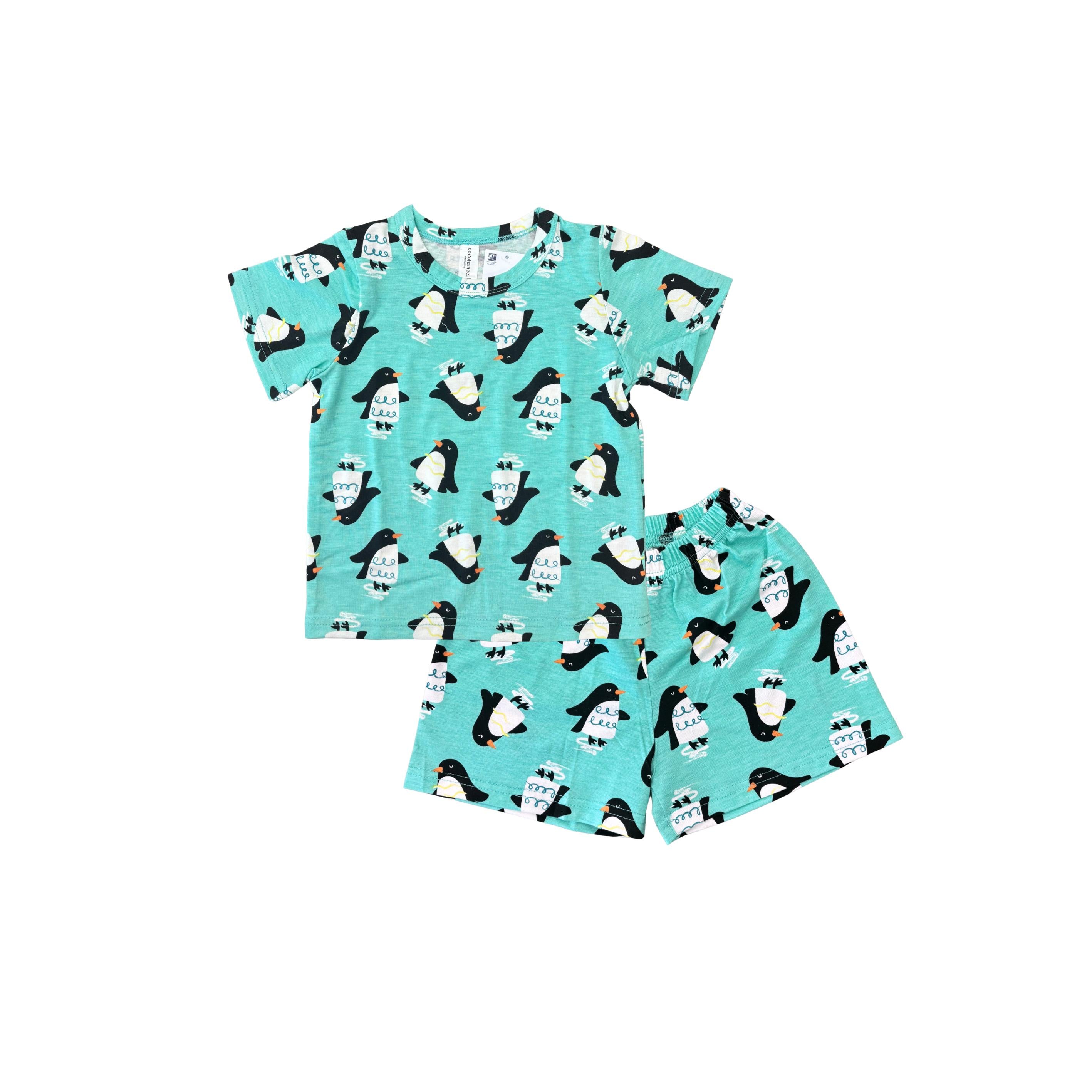 Cocohanee - Penguin Land Baby Short Pajamas - Piyama Tidur Bayi