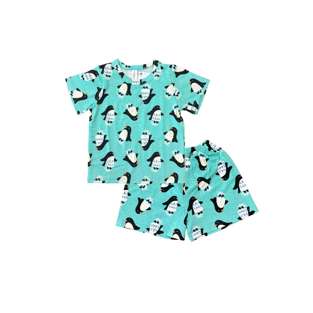 Cocohanee - Penguin Land Baby Short Pajamas - Piyama Tidur Bayi