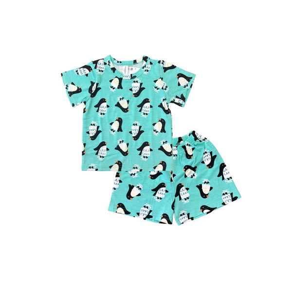 Cocohanee - Penguin Land Baby Short Pajamas - Piyama Tidur Bayi