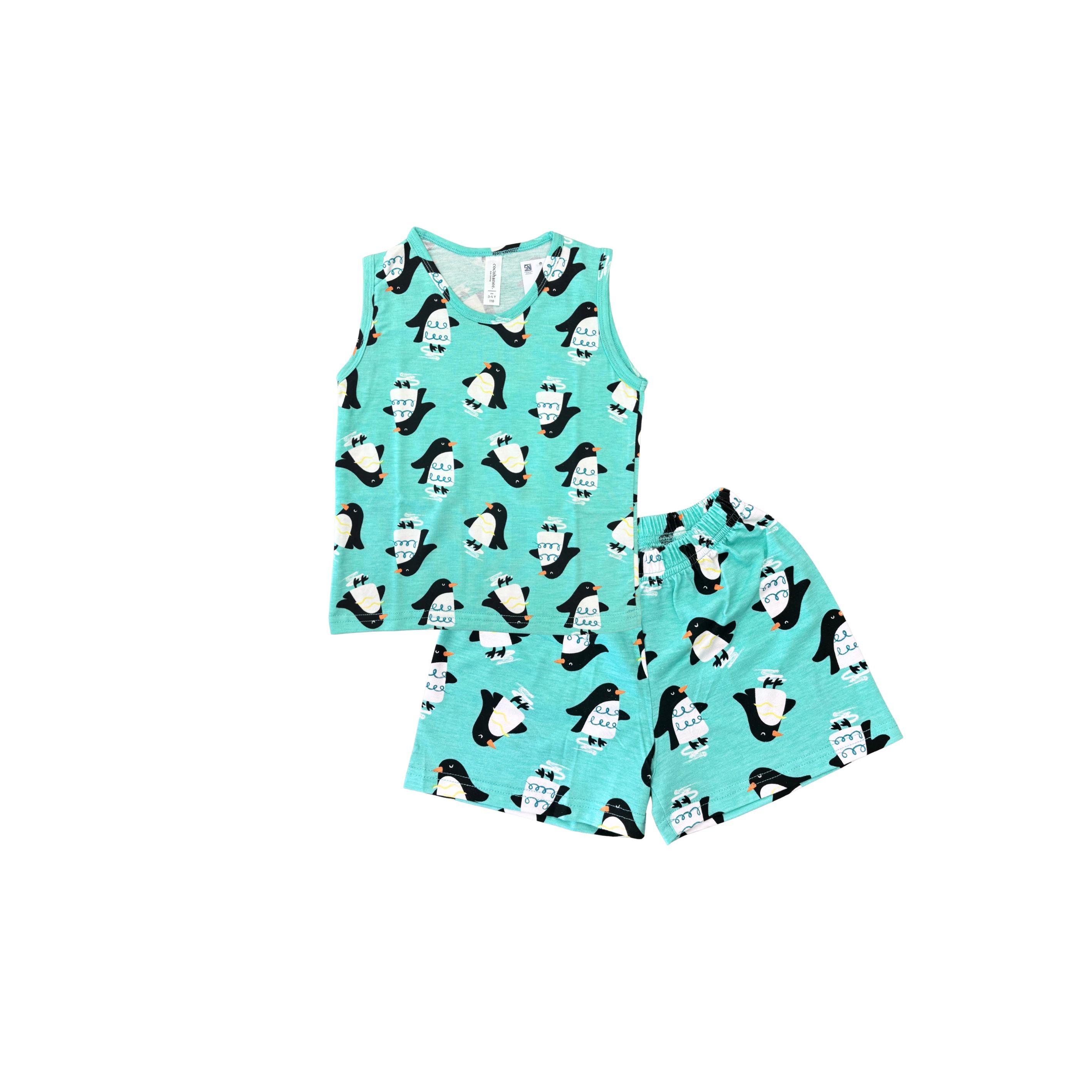 Cocohanee - Penguin Land Sleeveless Set - Setelan Anak Tanpa Lengan
