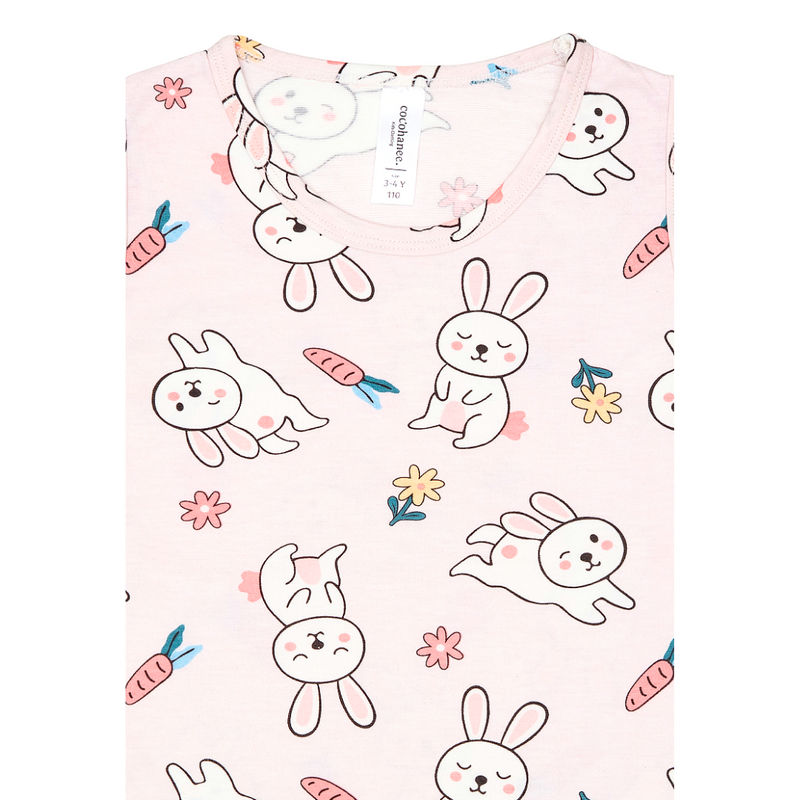 Cocohanee - Hopping Rabbit Sleeveless Set - Setelan Anak Tanpa Lengan
