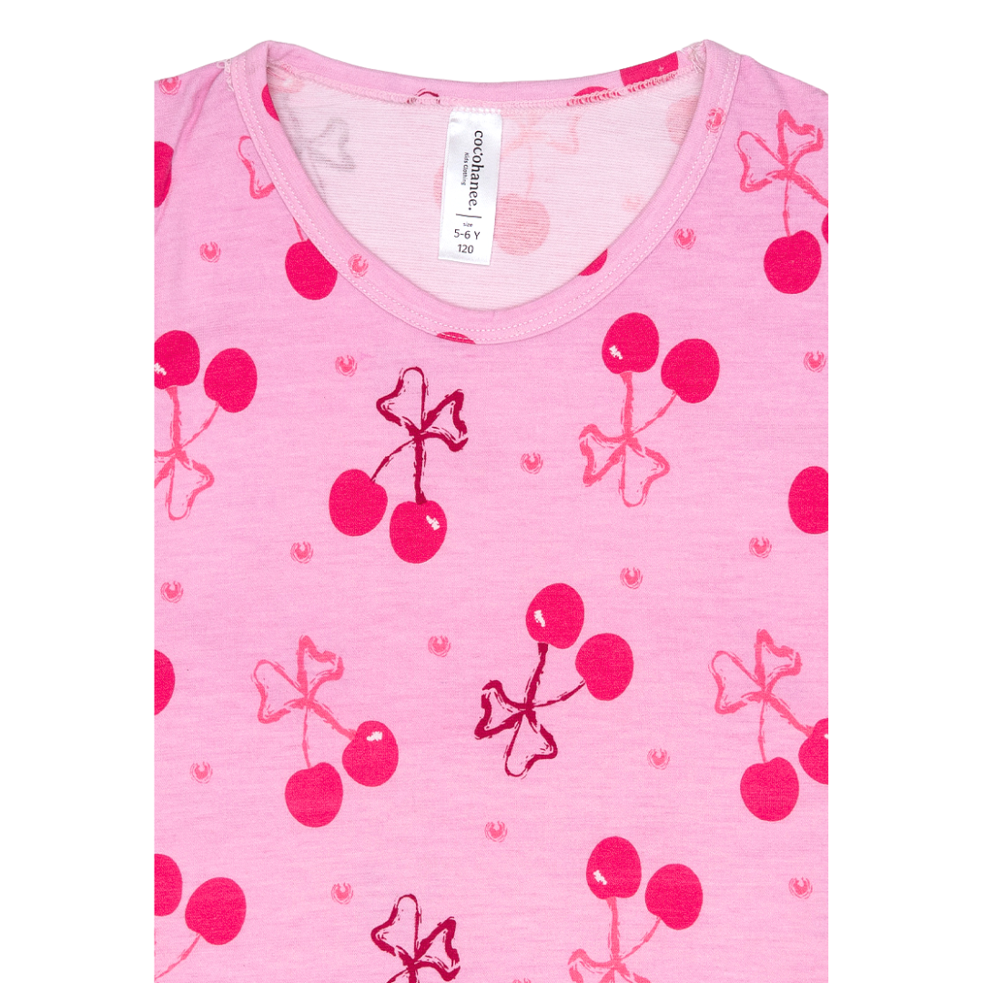 Cocohanee - Pinky Cherry Sleeveless Set - Setelan Anak Tanpa Lengan