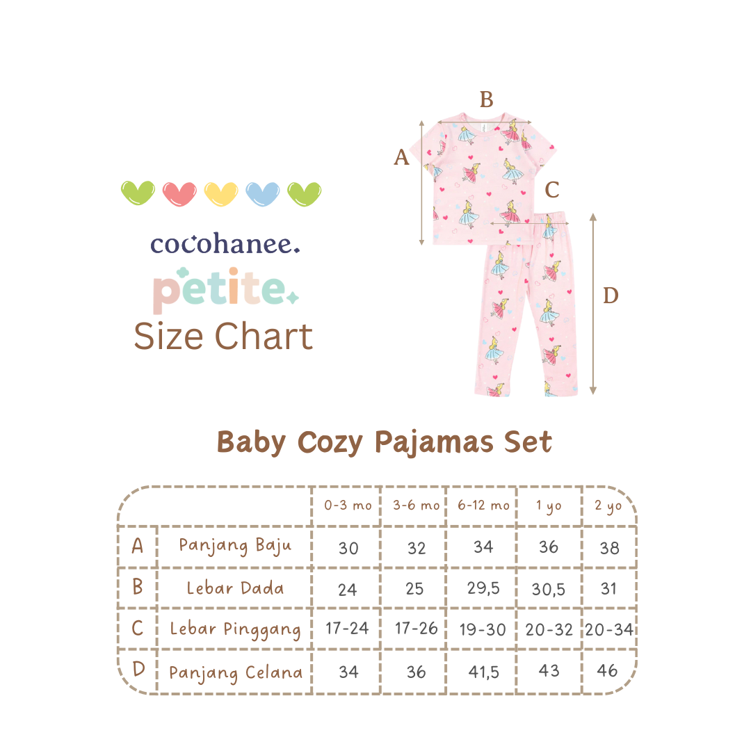 Cocohanee - Rainbow Pony Baby Cozy Pajamas - Piyama Tidur Bayi