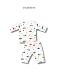 CocohaneeLocal Market - Long Button Down Pajamas Harvest Ride