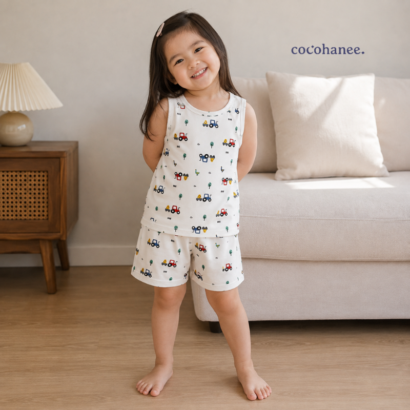 Cocohanee Local Market - Sleveeless Set Pajamas Harvest Ride